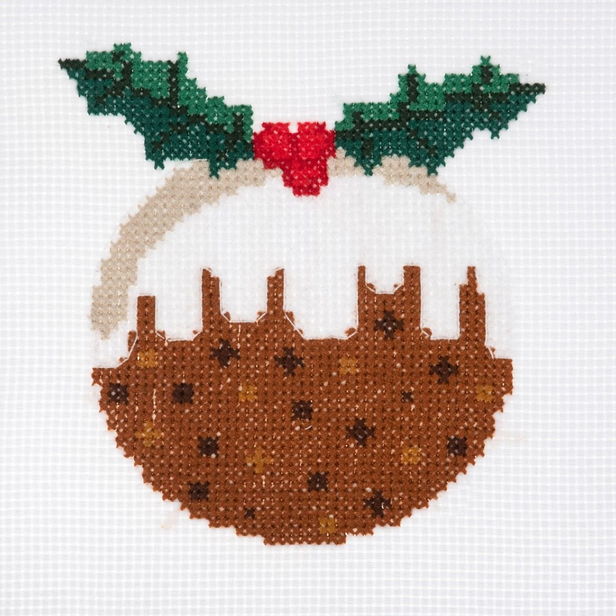Trimits Christmas Pudding Mini Counted Cross Stitch Kit
