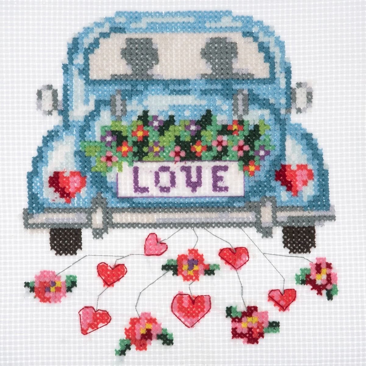 Trimits Love Mini Counted Cross Stitch Kit