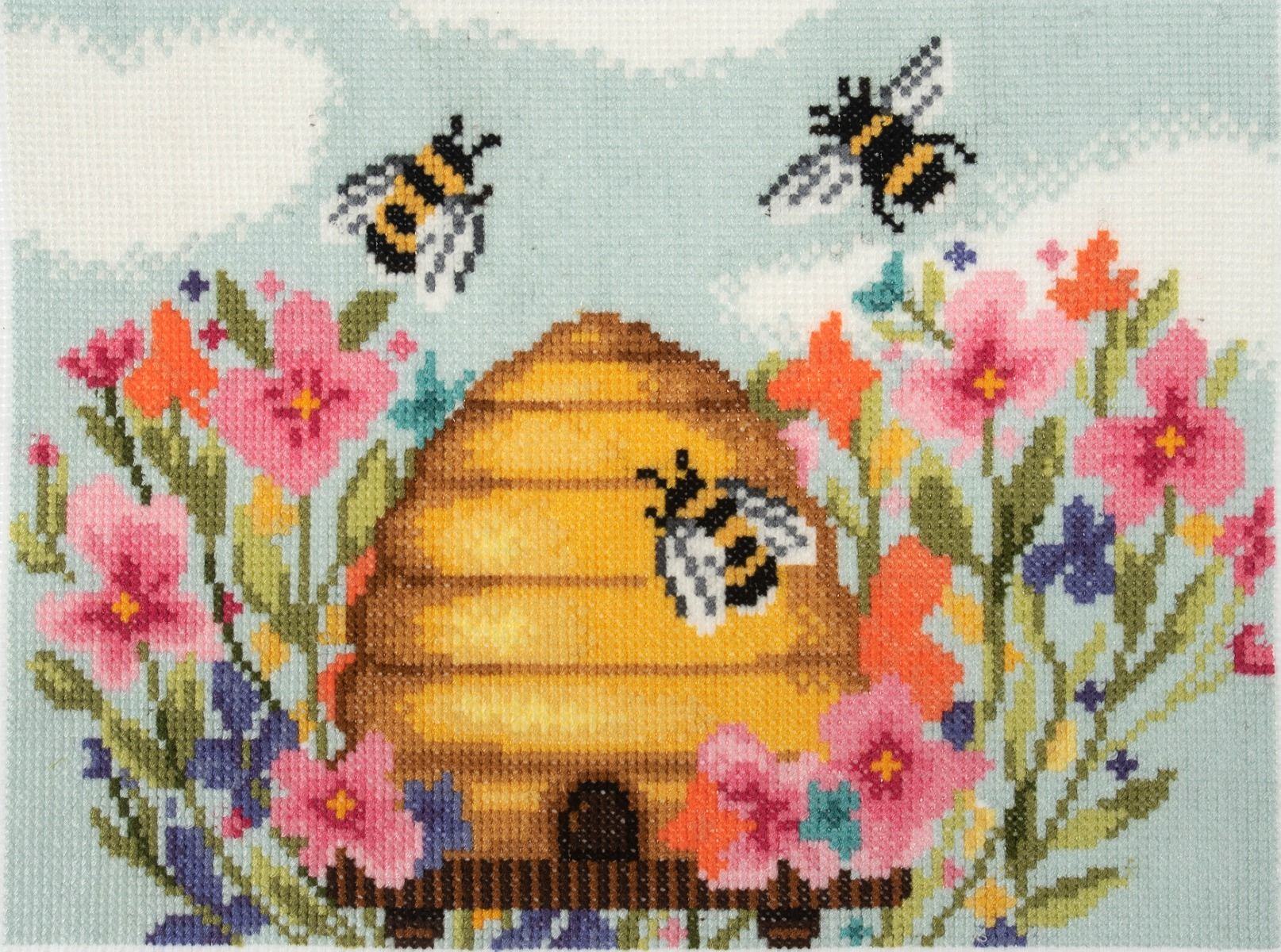 Trimits Modern Bee Large Counted Cross Stitch Kit