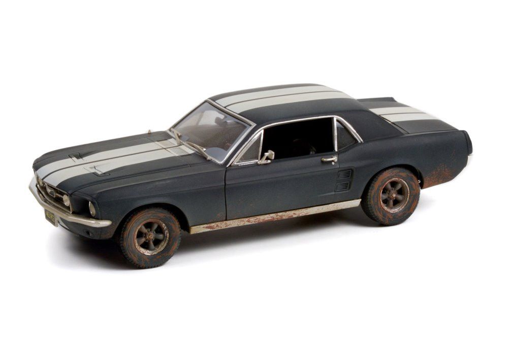 Greenlight 1/18 Scale Creed II (2018 Movie) 1967 Ford Mustang Coupe - Weathered Die Cast Model