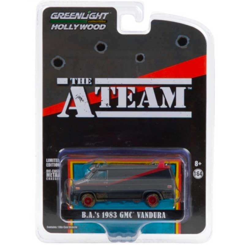 Greenlight 1/64 Scale The A Team (1983-87 TV Series) GMC Vandura - Weathered Die Cast Model
