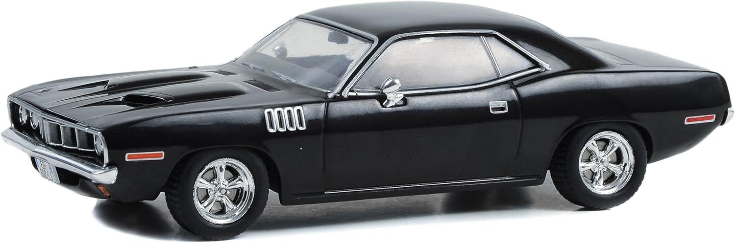 Greenlight 1/43 Scale John Wick 4 (2023 Movie) 1971 Plymouth Cuda Die Cast Model