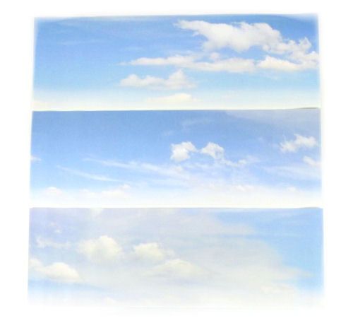 Gaugemaster Cloudy Sky Large Photo Backscene (2744x304mm) OO Gauge