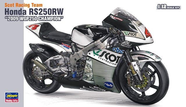 Hasegawa 1/12 Scale Scot Racing Team Honda RS250RW 2009 WGP250 Champion Model Kit