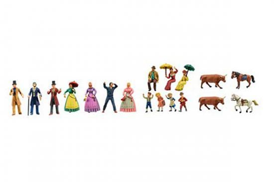 Artesania Latina Set of 18 Metal Figurines for King of the Mississippi
