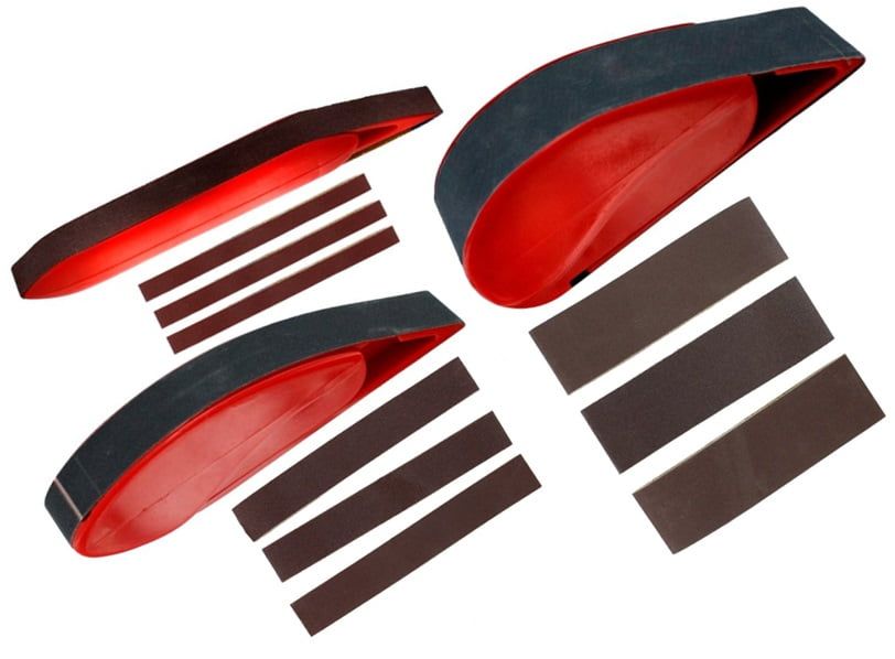 Hobbies Spring Loaded Finger Sanders In 3 Sizes Plus Spare Bands