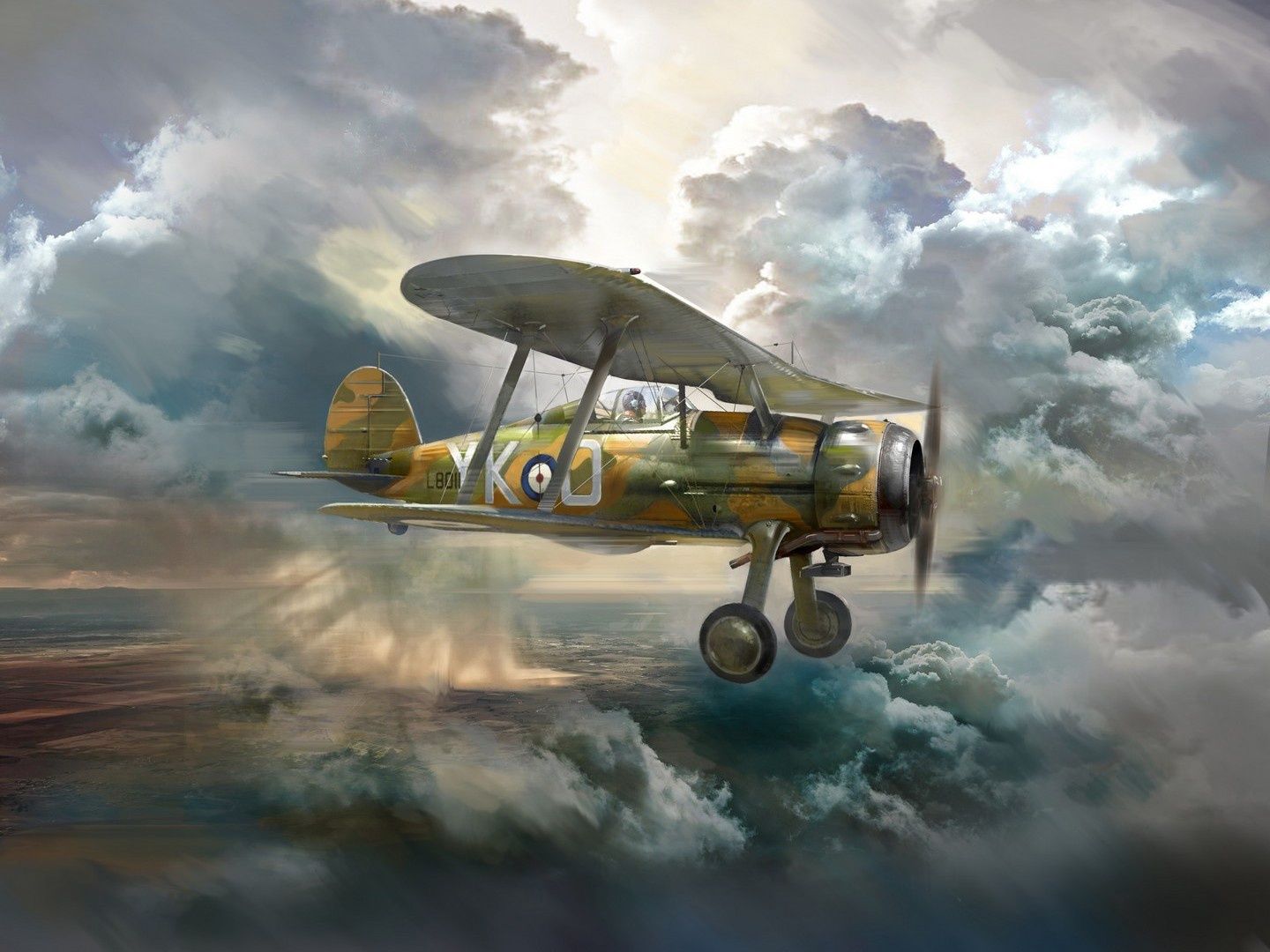 ICM 1/32 Scale Gloster Gladiator Mk.I, WWII British Fighter Model Kit
