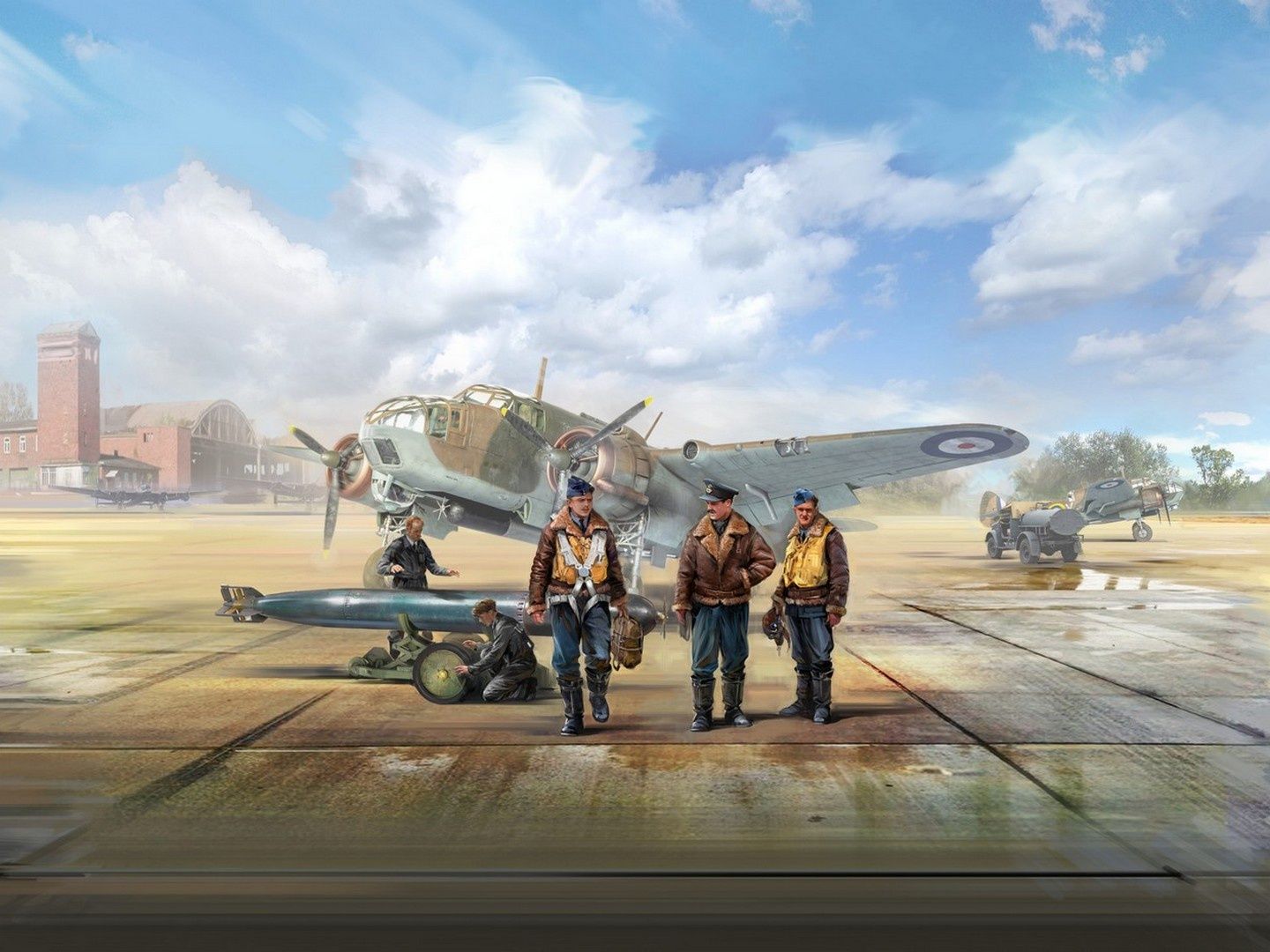 ICM 1/48 Scale RAF Bomber & Torpedo Pilots (1939-1945) 5 Figures Model Kit