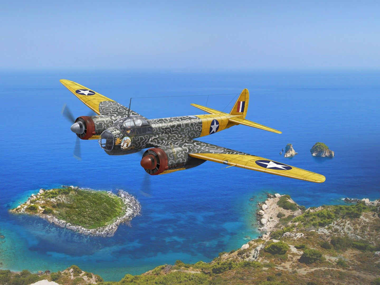 ICM 1/48 Scale Ju 88 WWII USAAF/RAF Bomber Model Kit