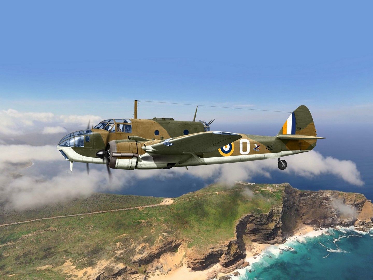 ICM 1/48 Scale Bristol Beaufort Mk.I, WWII British Dominions Air Force Model Kit