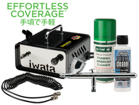 Iwata Airbrush Set With Revolution And Compressor