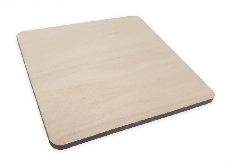 10cm Square Poplar Ply Wood Blank