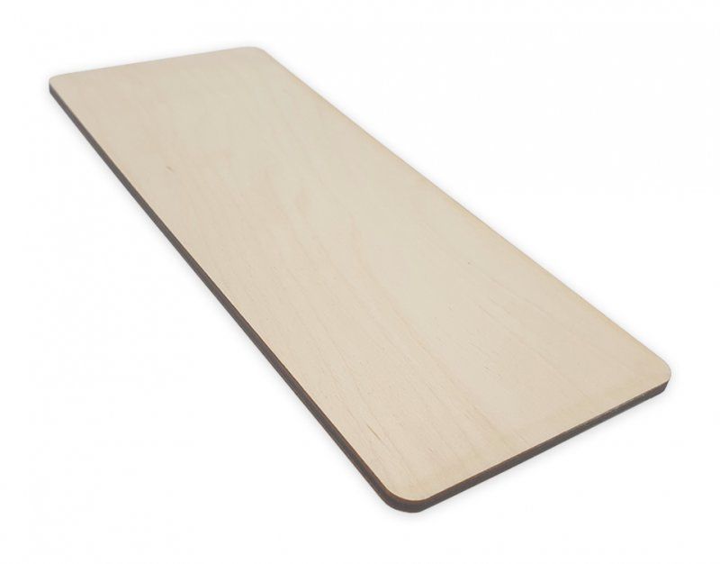 20cm x 8cm Rectangle Poplar Ply Wood Blank