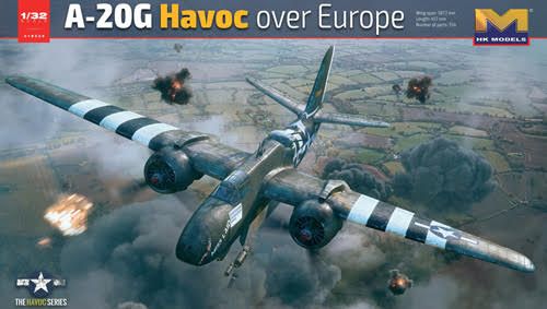 HK Models 1/32 Scale USAF A-20G Havoc over Europe 1944 Model Kit