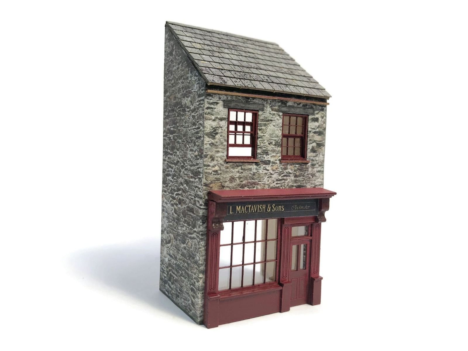Scale Model Scenery Low Relief Period Terraced Shop OO Gauge
