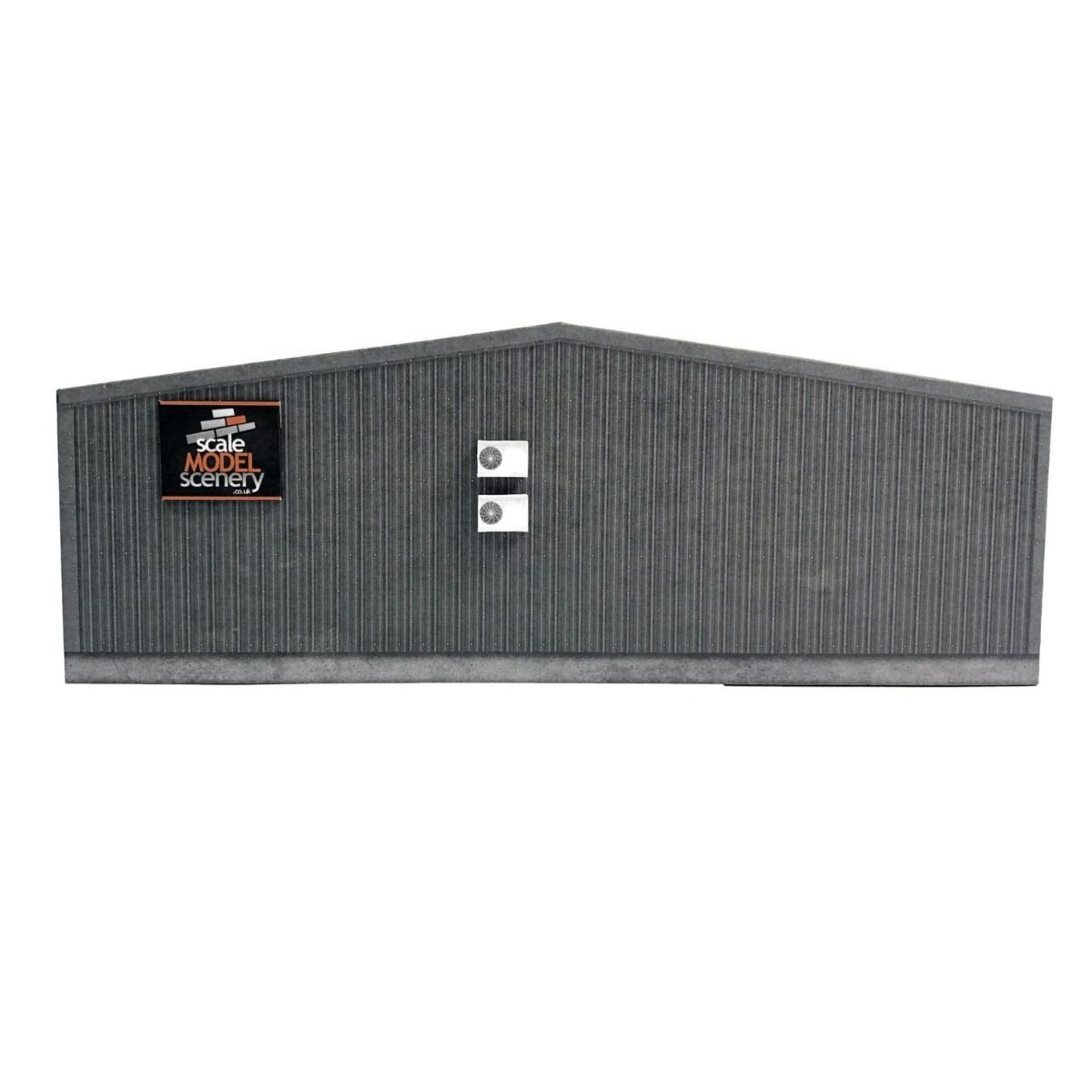Scale Model Scenery Low Relief Small Modern Industrial Unit End Wall OO Gauge