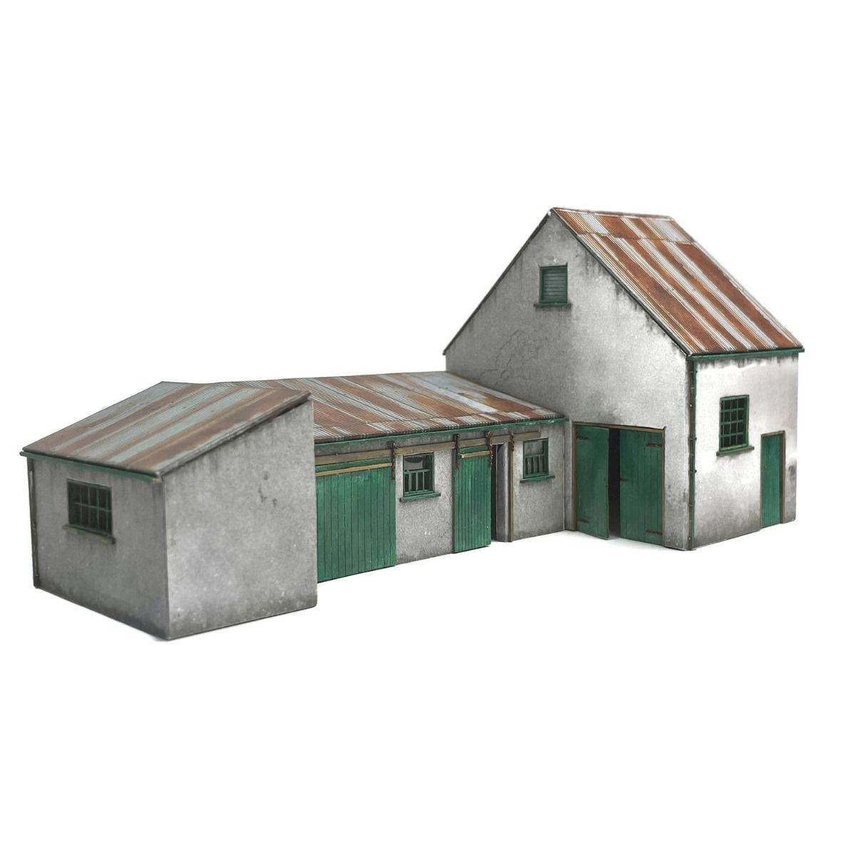 Scale Model Scenery Stoney's Workshops (Set of 3 Buildings) OO Gauge