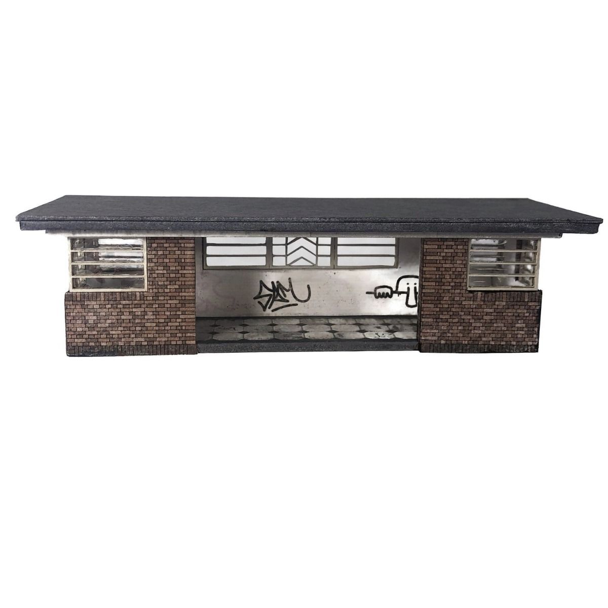 Scale Model Scenery 1930's Art Deco Bus/Tram Shelter OO Gauge