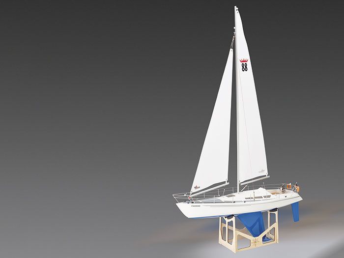 Comtesse Sailing Yacht Kit with Fittings Set