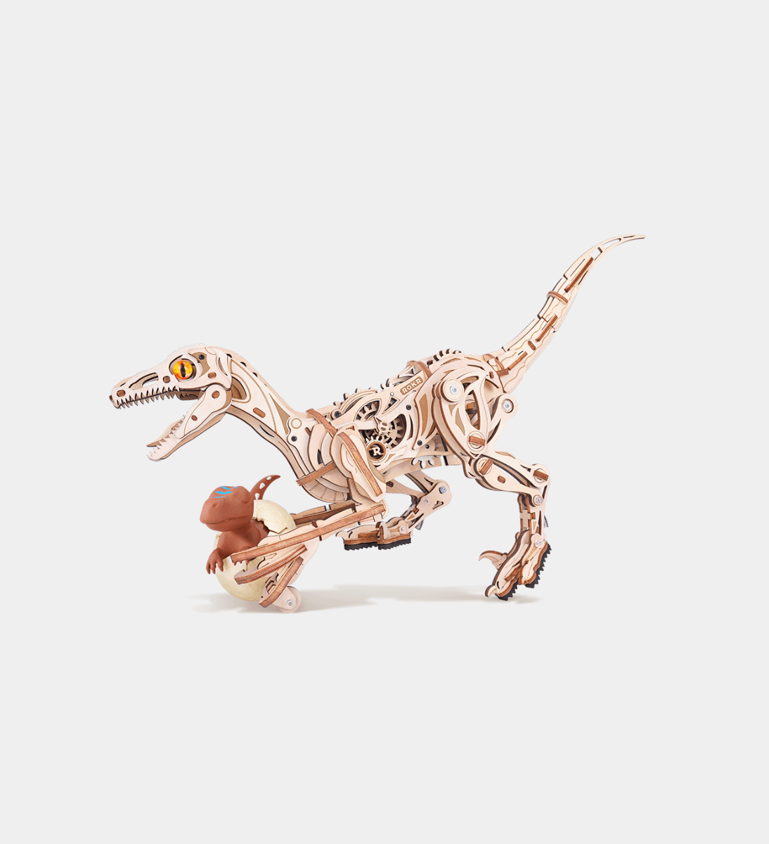ROKR Velociraptor Wooden Model Kit