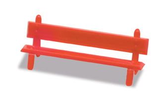 Peco Platform Seats red OO Gauge