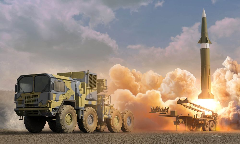 I Love Kit 1/35 Scale US M1001 w/ M790 Erector Launcher Trailer Model Kit