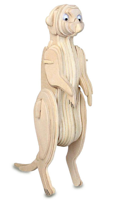 Quay Meerkat Wooden Model Kit
