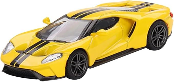Mini GT 1/64 Scale Ford GT Triple Yellow (LHD) Die Cast Model