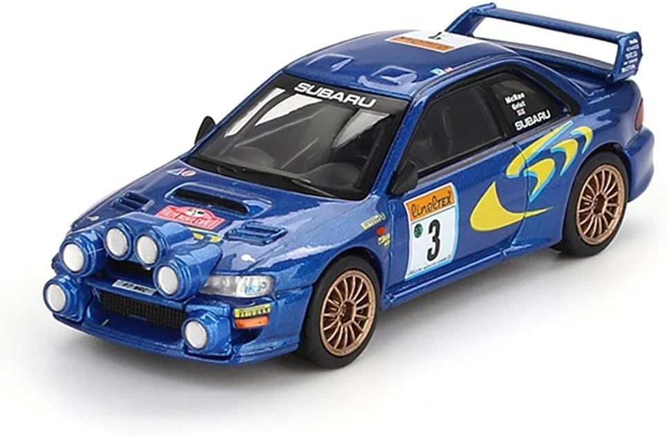Mini GT 1/64 Scale Subaru Impreza WRC98 1998 Rally Monte Carlo 3rd Place No.3 (LHD) Die Cast Model