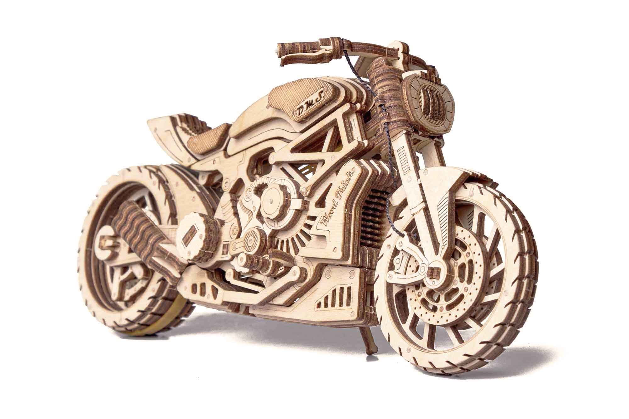 Wood Trick Motorcycle Wooden Model Kit