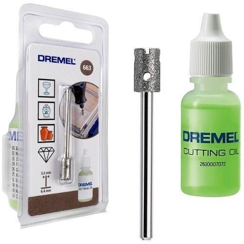 Dremel Glass Cutter 6.4mm With Cutting Oil Hobbies
