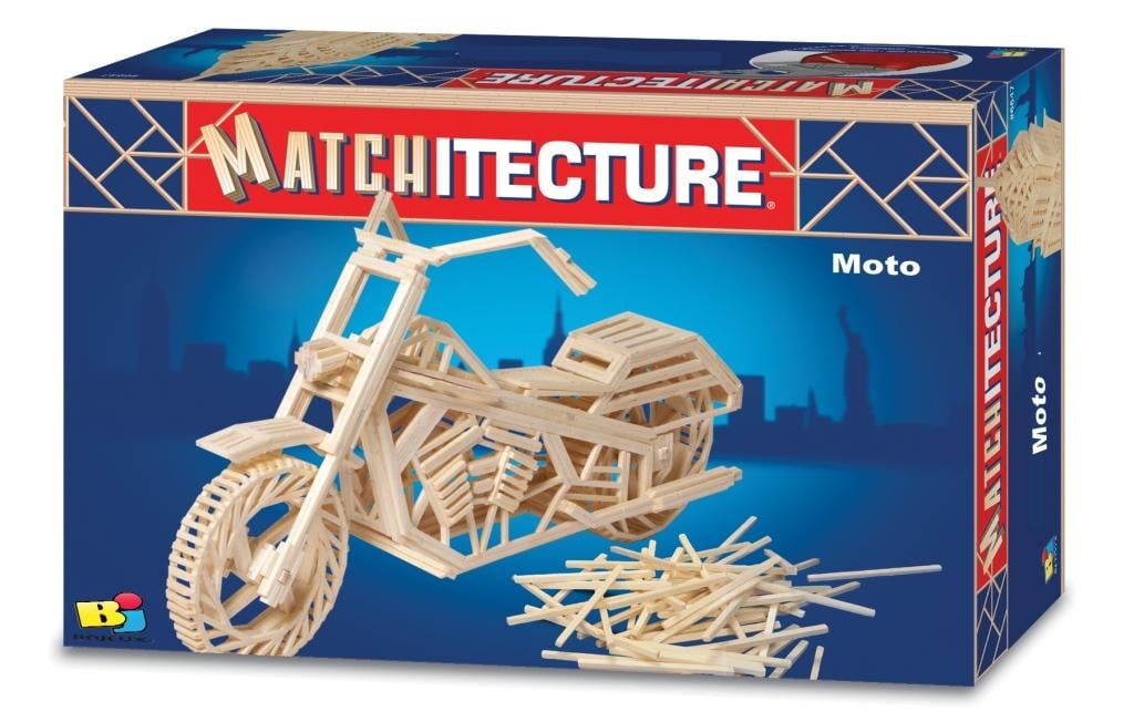 Matchitecture Motorcycle Matchstick Model Kit