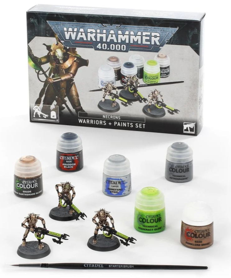 Warhammer Necrons: Warriors + Paints Set
