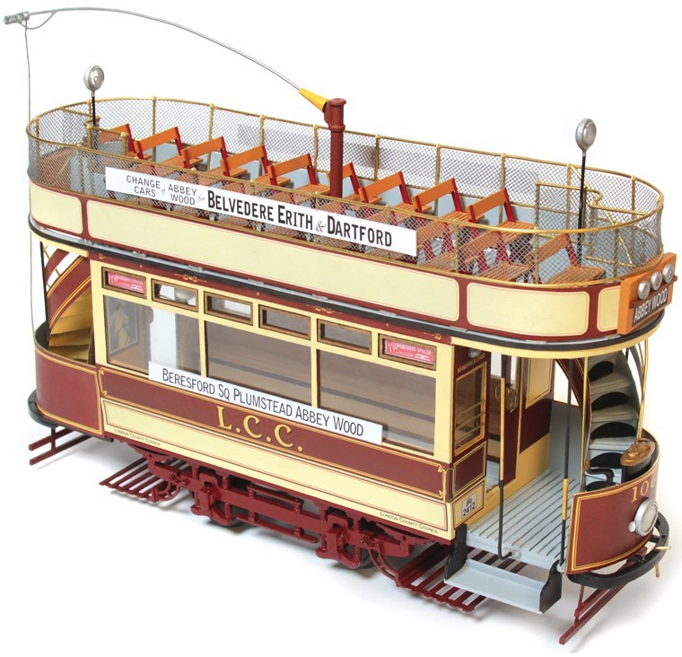 Occre London L.C.C.106 Double Decker Tram Model Kit 53008