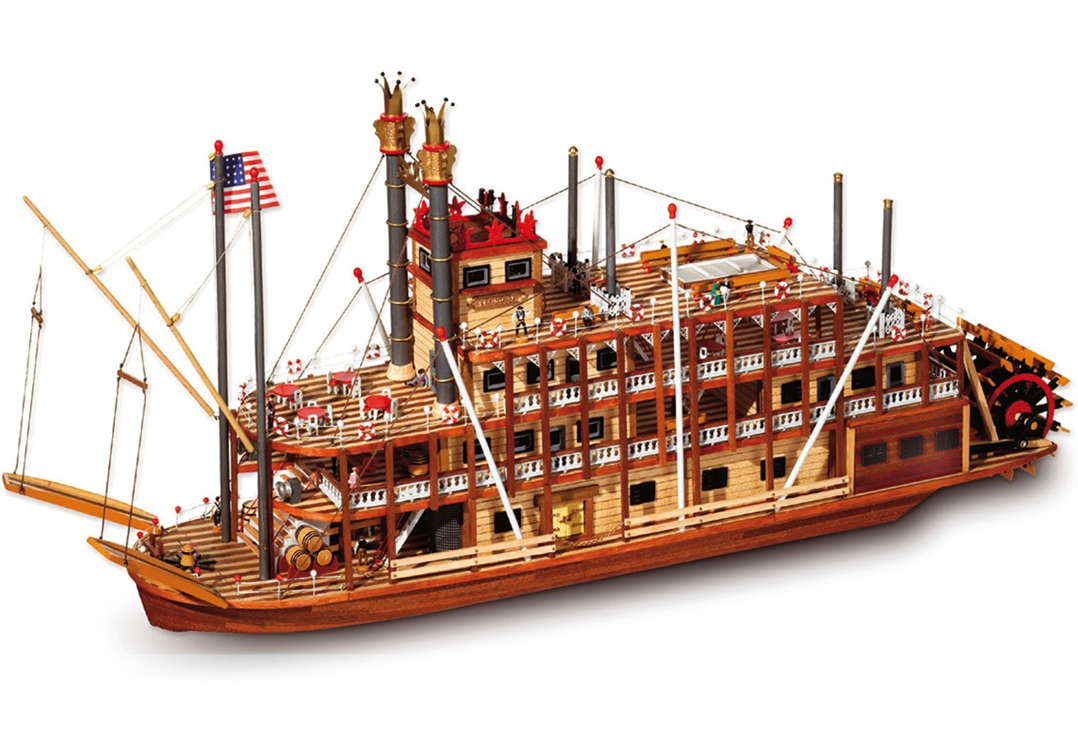 Occre Steamboat Mississippi 1:80 Scale Model Boat Kit