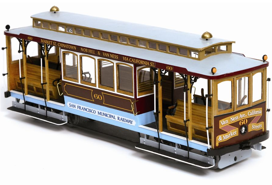 Occre 1/24 Scale San Francisco Cable Car Model Kit