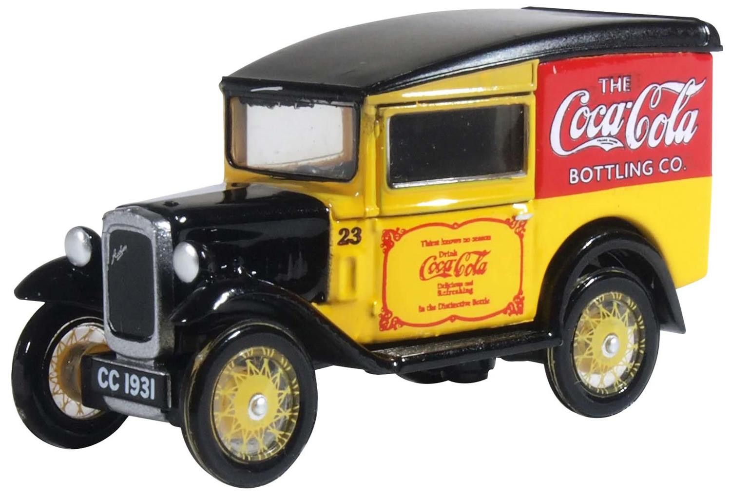 Oxford Diecast 1/76 Scale Coca Cola Austin Seven Van Die Cast Model 