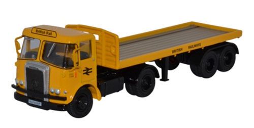 Oxford Diecast 1/76 Scale Atkinson Borderer Flatbed Trailer British Rail Die Cast Model 