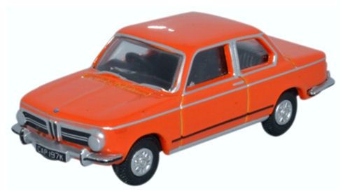 Oxford Diecast 1/76 Scale BMW 2002 Colorado Orange Die Cast Model 