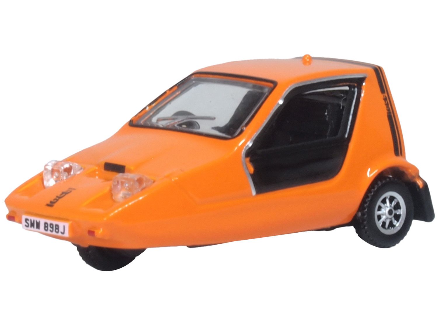 Oxford Diecast 1/76 Scale Bond Bug Orange Die Cast Model 