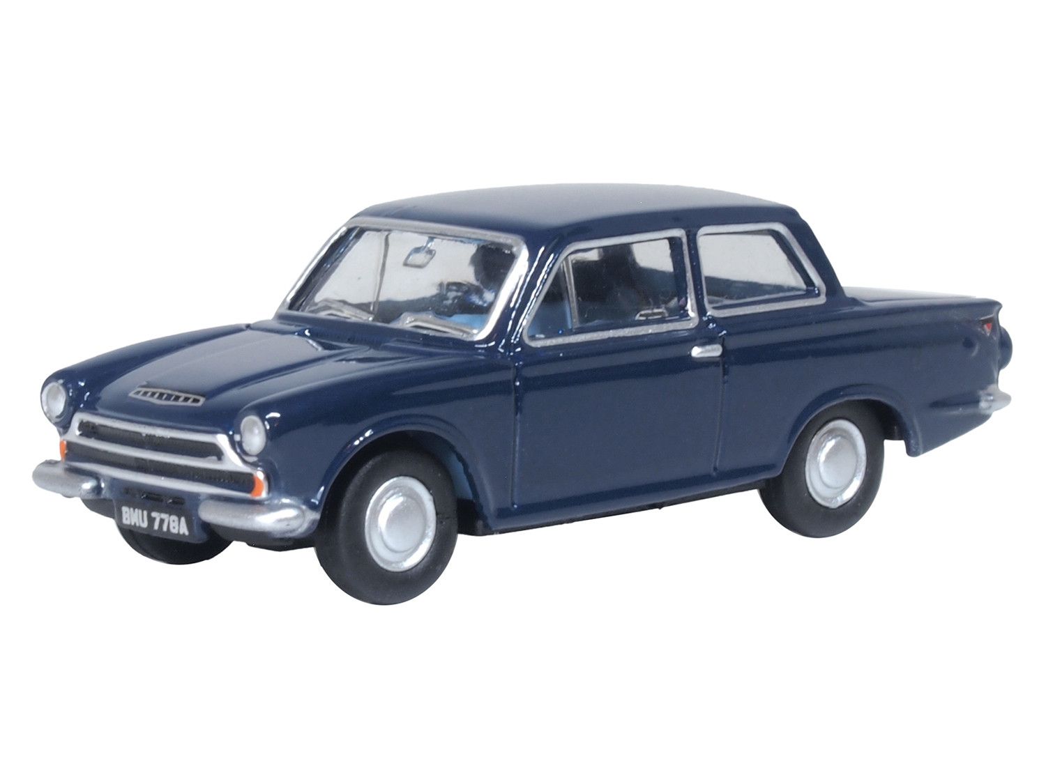 Oxford Diecast 1/76 Scale Ford Cortina Mk1 Anchor Blue Die Cast Model 