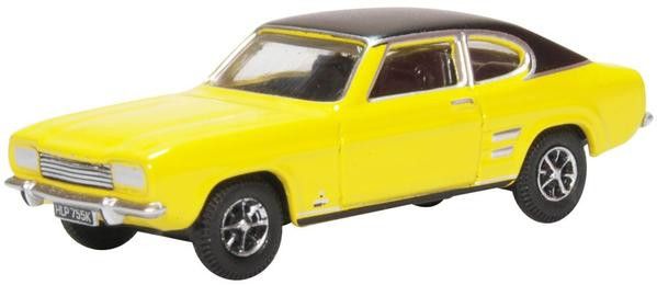 Oxford Diecast 1/76 Scale Ford Capri Mk1 Maize Yellow Die Cast Model 
