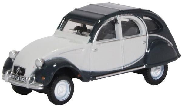  Oxford Diecast 1/76 Scale Citroen 2CV Charleston Cormorant Grey Midnight Grey Die Cast Model 