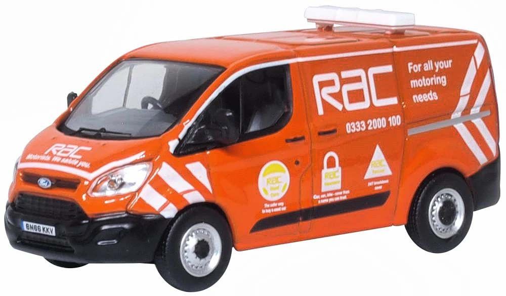 Oxford Diecast 1/76 Scale Ford Transit Custom RAC Die Cast Model 