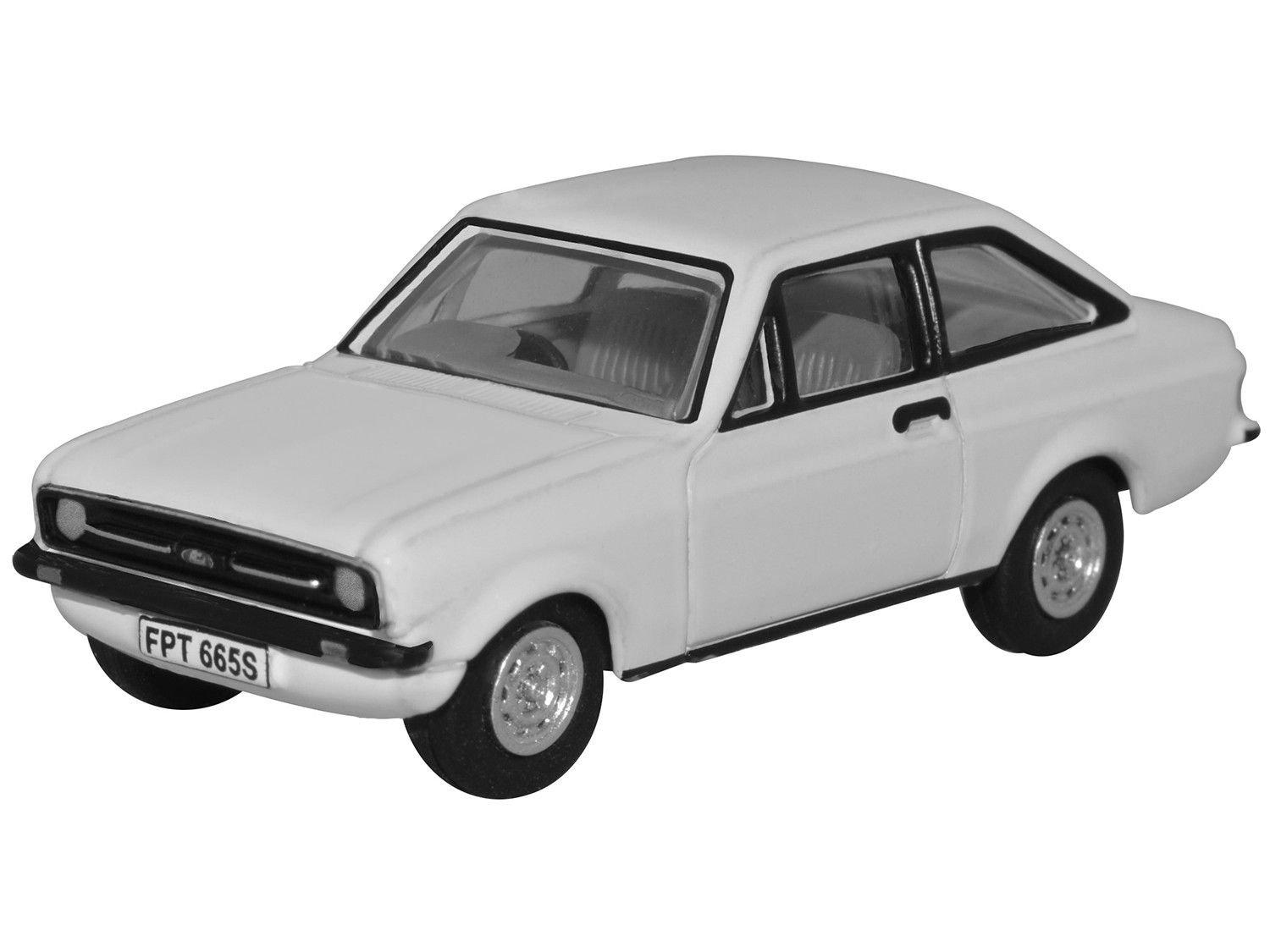 Oxford Diecast 1/76 Scale Diamond White Ford Escort Mk2 Die Cast Model 