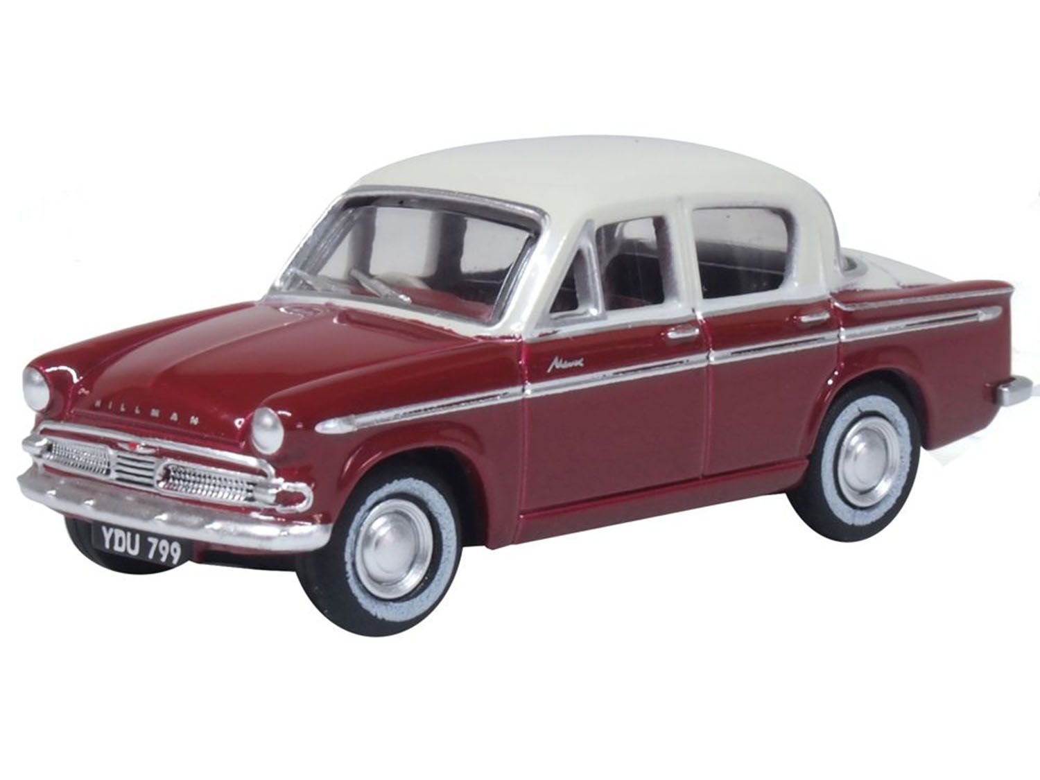 Oxford Diecast 1/76 Scale Hillman Minx MkIIIA Pippin Red/Pearl Grey Die Cast Model 