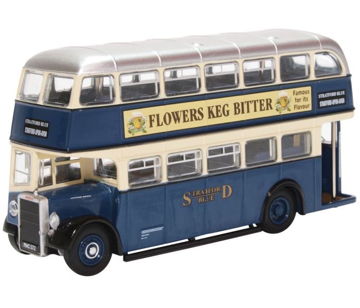 Oxford Diecast 1/76 Scale Leyland Titan PD2/12 Stratford Blue Die Cast Model