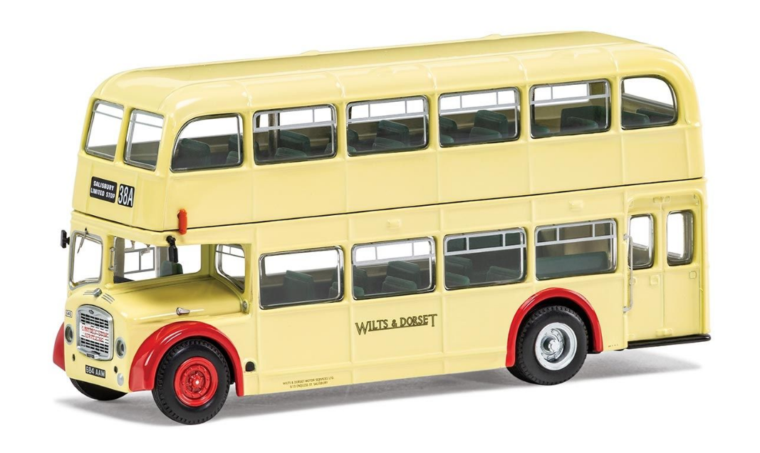 Corgi 1/76 Scale Bristol Lodekka -Wilts and Dorset- 38A Bournemouth Limited Stop Die Cast Model