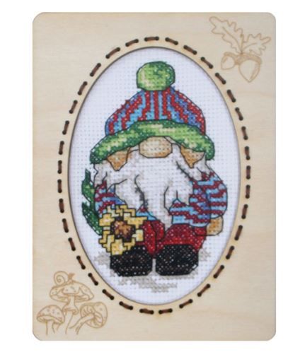 Orchidea Gonk 3 With Frame Counted Cross Stitch Kit
