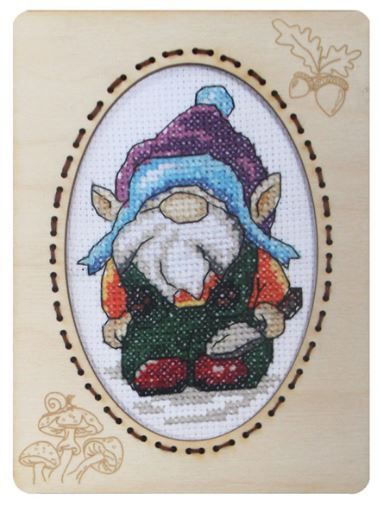 Orchidea Gonk 4 With Frame Counted Cross Stitch Kit